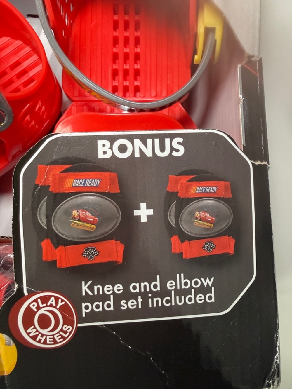NEW! Disney Pixar Cars Kids Adjustable Junior Roller Skates w/ Knee Elbow Pads - Picture 5 of 10